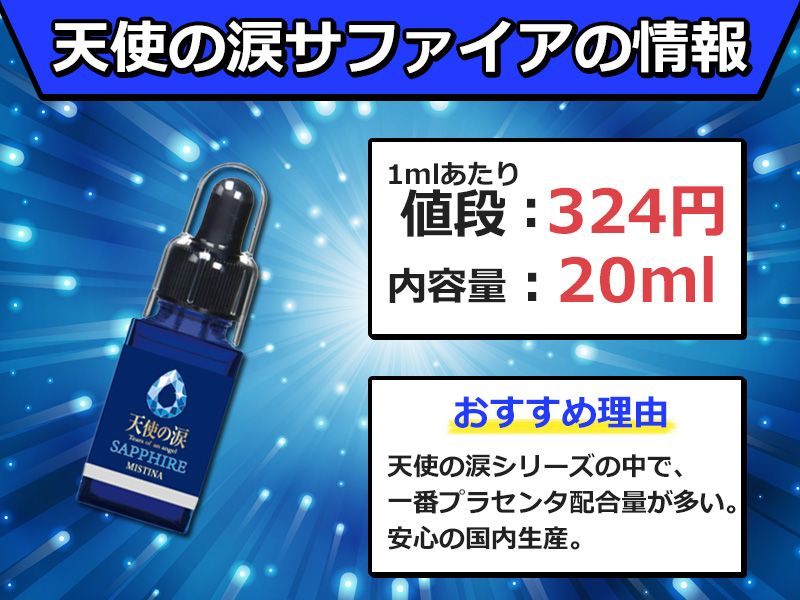 天使の涙サファイアがおすすめな理由の図解